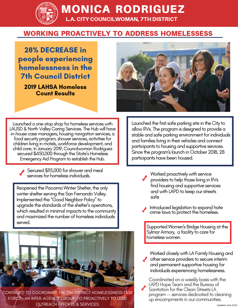 Working Proactively to Address Homelessness - Councilwoman Monica Rodriguez